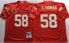 Kansas City Chiefs 58 Red Derrick Thomas Throwback NFL Jersey