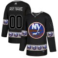 Custom Adidas New York Islanders black fashion ice hockey Jersey