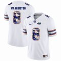 Custom Florida Gators #8 Nick Washington white fashion college football jersey