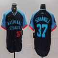 National League Teoscar Hernandez Nike Navy 2024 MLB All-Star Game Limited Player Jersey