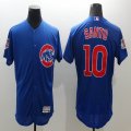 2016 Chicago Cubs #10 Ron Santo blue Flexbase Authentic Collection Jersey