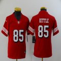 Youth 49ers #85 George Kittle nike red Color Rush Limited Jersey