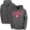 Fanatics Branded Harvard Crimson Charcoal Campus Pullover Hoodie