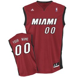 Miami Heat New Custom red Alternate Jersey for sale