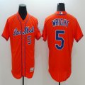 2016 New York Mets #5 David Wright orange Flexbase Authentic Collection Jersey