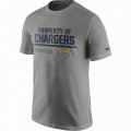 Men's Los Angeles Chargers Nike Heathered Gray Property Of T-Shirt