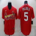 Nike St. Louis Cardinals Albert Pujols 5# red majestic baseball jersey