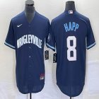 Nike Chicago Cubs #8 Ian Happ blue majestic baseball jersey City version