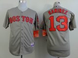 Boston Red Sox 13 Hanley Ramirez Grey MLB Jerseys