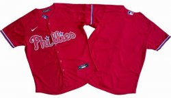 Nike Philadelphia Phillies blank red majestic baseball jersey-S8