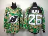 reebok New Jersey Devils #26 Patrik Elias green camo nhl Jersey