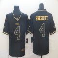 Nike Dallas Cowboys #4 Dak Prescott black gold Color Rush Limited Jersey