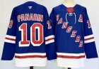 New York Rangers #10 Artemi Panarin blue hockey jersey-PD