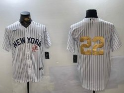 Nike New York Yankees #22 Juan Soto White fashion majestic baseball Jersey-BD 01