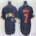 2023 World Cup Mexico #7 Julio Urias black majestic baseball jerseys 246