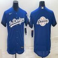 Nike Los Angeles Dodgers Blank blue Flexbase Authentic Collection Jersey-BD 03