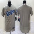 Nike Los Angeles Dodgers blank gray Flexbase Authentic Collection Jersey 03