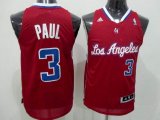 Adidas Los Angeles Clippers 3 chris paul Red NBA Jerseys