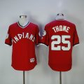 Indians #25 Jim Thome red mlb Baseball Jersey