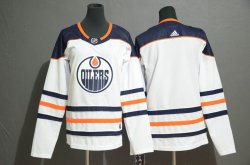 Youth Adidas Connor Mcdavid blank white Ice Hockey-WL