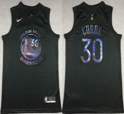 Nike Golden State Warriors #30 Stephen Curry black nba basketball jerseys-XD