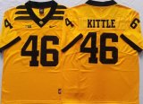 Iowa Hawkeyes 46 George Kittle Yellow College NCAA Jersey