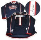 Columbus Blue Jackets Mason 1# Blue cheap Jersey