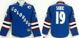 youth Colorado Avalanche #19 Joe Sakic blue NHL Jerseys