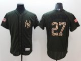 New York Yankees #27 Giancarlo Stanton Green Salute to Service Stitched MLB Jersey