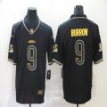 Nike Cincinnati Bengals #9 Joe Burrow black gold Color Rush Limited Jersey