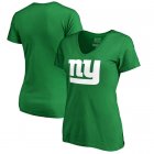 New York Giants Pro Line by Fanatics Branded Women's St. Patrick's Day White Logo T-Shirt - Kelly Green