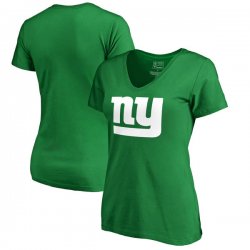 New York Giants Pro Line by Fanatics Branded Women\'s St. Patrick\'s Day White Logo T-Shirt - Kelly Green