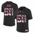 Custom Alabama Crimson Tide #90 Jarran Reed black fashion college football jersey