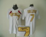 St.Louis Cardinals 7 Holliday white mlb signature jersey