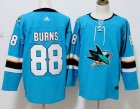 Adidas San Jose Sharks 88 Brent Burns green Ice Hockey Jersey