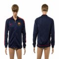 2015 Barcelona Deep blue soccer jacket