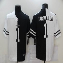 Nike Miami Dolphins Tua Tagovailoa white black split color Rush Limited Jersey-BD