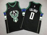 Youth Nike Milwaukee Bucks #0 Damian Lillard black nba basketball Jerseys -XD