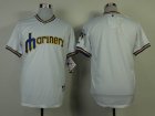 Seattle Mariners blank White throwback MLB Jerseys