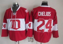 2015 Detroit Red Wings #24 Chris Chelios red ice hockey Jerseys