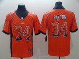 Nike Chicago Bears #34 Walter Payton orange drift Color Rush Limited Jerseys