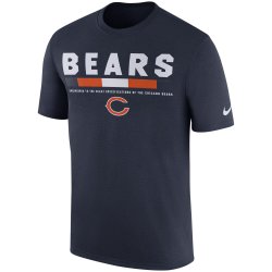 Chicago Bears Nike Sideline Legend Staff Performance T-Shirt - Navy