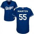 Youth Los Angeles Dodgers #55 Russell Martin blue majestic baseball jersey