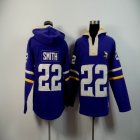 Minnesota Vikings #22 Harrison Smith purple nfl Hooded Sweatshirt