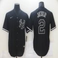 Nike New York Yankees 2# Derek Jeter black majestic baseball Jersey-BD