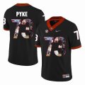 Georgia Bulldogs #73 Greg Pyke black fashion college football jersey