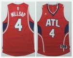 Atlanta Hawks #4 Paul Millsap red Swingman nba basketball jersey