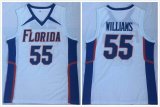 Florida Gators #55 Jason Williams white college basketball jersey-LC