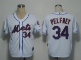 MLB Jerseys New York Mets 34 Pelfrey White