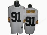 Pittsburgh Steelers Kevin Greene 91 Throwback White Jerseys